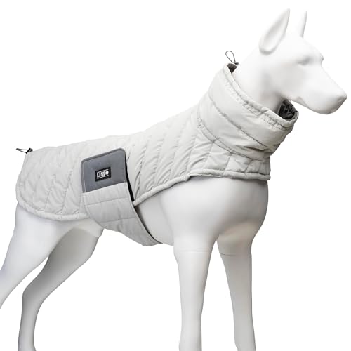 Xclusive Line by Lindodogs Hundemantel Air Puff Pearl, Weiß, 52 x 39 x 45 cm, Hundeweste aus Polyester, Winddicht und wasserabweisend von Xclusive Line