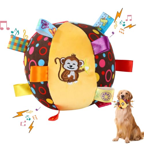 Hundespielzeug Ball | Hundespielzeug Unzerstörbar | Hundefußball Mit Griff, Fußball Für Hunde | Langlebige Hundebälle Für Große & Kleine Hunde Interaktives Hundefußball Hundeball Mit Schnur (C) von Xevinas