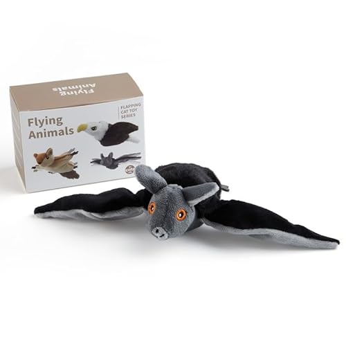 Katzenspielzeug Vogel Spielzeug Katze, Interaktives Katzenspielzeug Selbstbeschäftigung Echte Flattern Und Zwitschern, USB-Aufladung Mit 3 Modi Flapping Bird Cat Toy Katzenminze Spielzeug (Schläger) von Xevinas