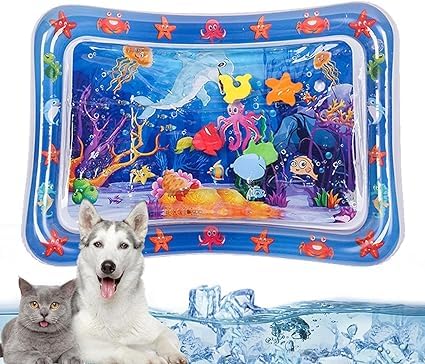 Xiangqianzou Sensorische Wassermatte Für Katzen,Wassersensorische Spielmatte,Wassersensor-Kühlmatte Für Kinder, Sommerliche Verdickte Spielwasser-Sensormatte Für Kleine Hunde Und Katzen von Xiangqianzou