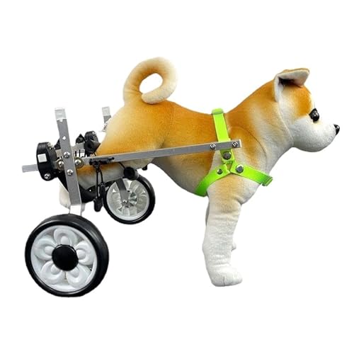 Hunderollstuhl für behinderte Hunde, Unterstützung der Hinterbeine, große und kleine Hunde, allgemeine Rehabilitationshilfe, Übung, Hinterbeinhalterung (L-7-9 kg Haustier) von Xiaoluoli