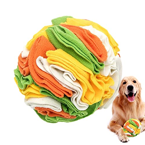 Xiaoxin Pet Snuffle Ball Toy Foraging Snuffle Mat, Treat Dispenser Slow Feeder Training Plüsch-Hundespielzeug Tragbares interaktives Hunde-Puzzle-Spielzeug für kleine, mittlere und große Rassen von Xiaoxin