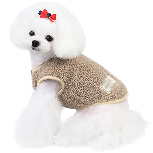 XiinxiGo Kätzchen-Kleidung, Pullover für Katzen Hund, Cozy Warm Winter-Kostüm für Haustier-Katzen, Jumper, stark dehnbar, bequem für kleine Katzen, Hunde, Chihuahua, Mops,Khaki,2XL von XiinxiGo