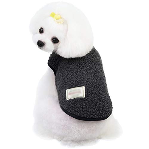 XiinxiGo Kätzchen-Kleidung, Pullover für Katzen Hund, Cozy Warm Winter-Kostüm für Haustier-Katzen, Jumper, stark dehnbar, bequem für kleine Katzen, Hunde, Chihuahua, Mops,Schwarz,L von XiinxiGo