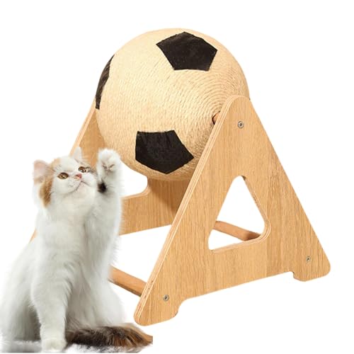 Xiixuuj Katzenkratzball, interaktives Massivholz-Kratzspielzeug, interaktives stabiles wiederverwendbares Kätzchen-Spiel für Zuhause, unterhaltsames Boden-Kätzchen, Innenbereich, ermutigende Übung Xiixuuj Katzenkratzball, interaktives Massivholz-Kratzspielzeug, interaktives stabiles wiederverwendbares Kätzchen-Spiel für Zuhause, unterhaltsames Boden-Kätzchen, Innenbereich, ermutigende Übung von Xiixuuj
