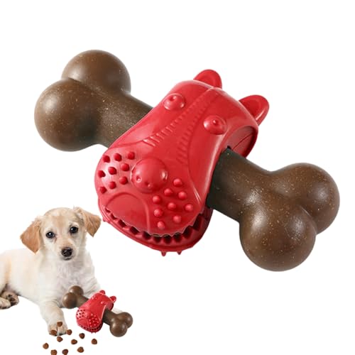 Xiixuuj Kauspielzeug für Hunde, Zahnknochen für Welpen, interaktiver nachfüllbarer Futterspender für Hunde, zum, Zahnen, Langeweile, lindert stimulierende Bereicherung Xiixuuj Kauspielzeug für Hunde, Zahnknochen für Welpen, interaktiver nachfüllbarer Futterspender für Hunde, zum, Zahnen, Langeweile, lindert stimulierende Bereicherung von Xiixuuj