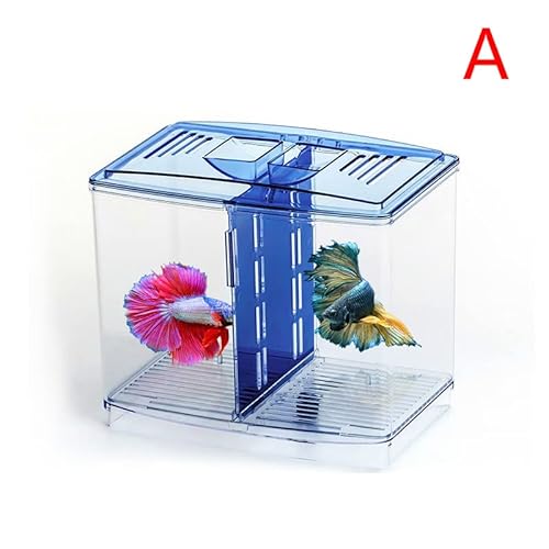 Aquarien Acryl-Fisch-Fisch-Zucht-Isolations-Box Aquarium Aquarium-Züchter-Fisch-Tank-Brut-Inkubator Fish House Home for Garnele Clownfish Desktop-Aquarium(Schwarz) von Xilin-872