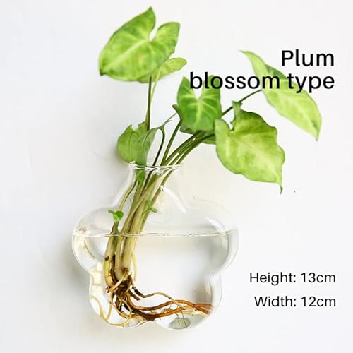 Aquarien Aquarium-Tank Fischschüssel Dekoration Wandbehang Aquatische Haustiervorräte for Betta Fischschaumkasten Verpackung Desktop-Aquarium(Plum Blossom) von Xilin-872