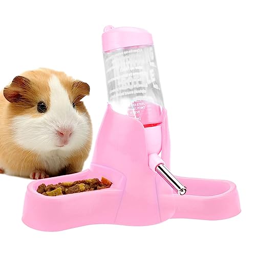 Futter- und Wassernapf für Hamster | Automatische Futter- und Wasserflasche ohne Tropf für Kleintierkäfige - 80 ml Hamsterflasche Hamsterzubehör und Zubehör Ximan von Ximan