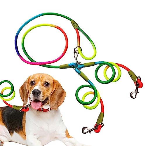 Hundelaufgürtel | Laufleine für Spaziergänger mit Hunden - Tragbare Hundetrainingsleine, Traktionsse, doppelte Hundeleine zum Wandern, Camping, Training und Joggen Ximan von Ximan