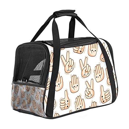 Xingruyun Katze Transporttasche Hand süß Hund Transporttasche Faltbare Tragetasche für Haustiere Hundetragetasche Katzentragetasche 43x26x30 cm von Xingruyun