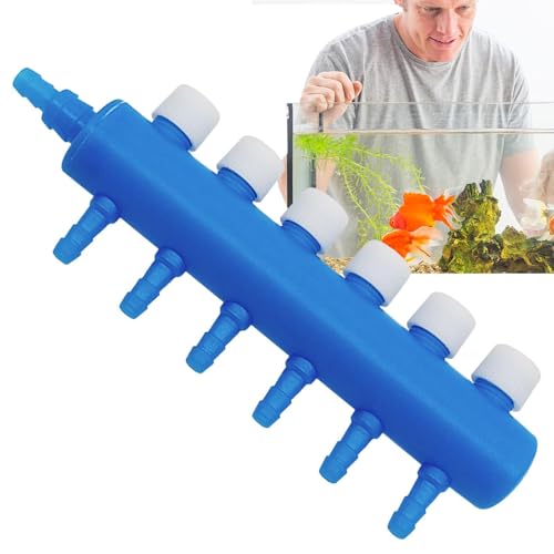 Aquarium Luftverteiler | Luftregelventil für Aquarium Luftpumpe | Multiport Air Control Hebel Ventil Splitter Luftpumpe Separator zur Luftregulierung von Xinhuju