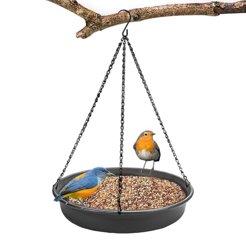 Hangable Vogelbad, Hangable Bird Bath Bowl | Gartenvogelbad Tablett | Wildtierverfügungsplatte, S-förmiger Haken für Garten im Freien im Freien Garten Decking von Xinhuju