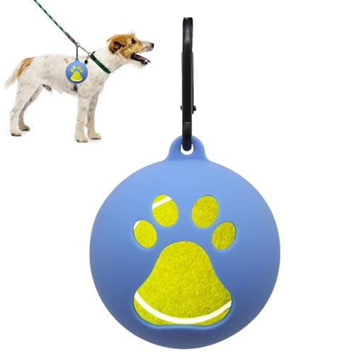 Hundeballhalter – freihändige Befestigung für Hundeleinen, praktischer Silikon-Tennisball-Halter, perfekter tragbarer Hundeballhalter für Outdoor-Spaß mit Hunden und Welpen, verbessert das von Xinhuju