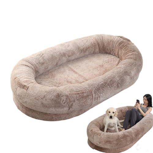 Hundebett für menschliche Hunde, für Erwachsene, waschbar, Hundebett, waschbar, aus -Schaum, abnehmbarer Sitzsack für schlafende Personen, Bett von Xinhuju