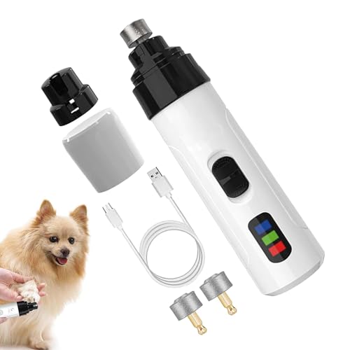 Hundenagelschleifer - Nagelschleifer Trimmer - Haustiernagel Trimmer | Hundenagelschleiker Stille Hund Klauen Mühle Hundenagelschleifer Hunde, Klauen sicherer Hundnagel Trimmer Super Stille Electric D von Xinhuju