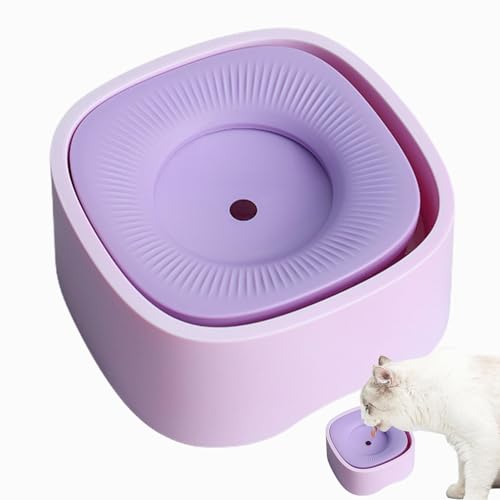 Hundwasserplatte, Hundwassertopf - Zero Splash Hund Waterer - Basic Hundegetränkschale, nur eine Nachfüllung Wasser und hält Ihren pelzigen Freund 1-2 Tage hydratisiert. Float Throw E-Feeder Haus von Xinhuju