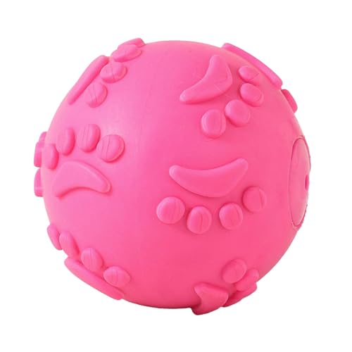 Quietschender Spielzeugball, wenn der Hund kaut, quietschender Hundespielzeugball – quietschender Latex-Kauball für Hunde – interaktives quietschendes Hundespielzeug für den Außenbereich für mittelgro von Xinhuju