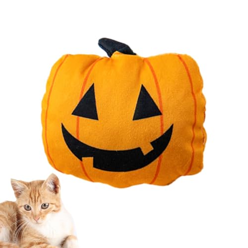 Xinhuju Beißspielzeug für Katzen für Halloween – Katzenkissen, Katzenspielzeug | Plüschkissen für Haustiere für Hauskatzen, Katzenspielzeug von Xinhuju