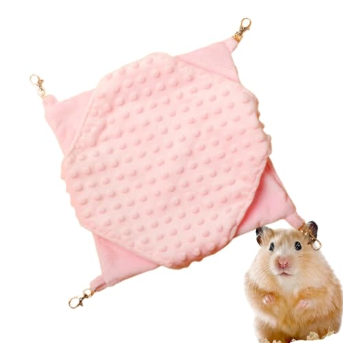 Xinhuju Hängematte für Meerschweinchen – Schlafsack, Hamster-Hängematte, Chinchilla-Bett, Hamsterschaukel, Eichhörnchenbett, doppellagige Chinchilla-Hängematte, Kleintierkäfig-Zubehör von Xinhuju