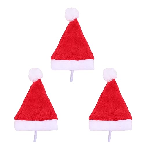 3pcs Hunde Santa Christmas Haustier Plüschhut Fotografie Outfit Für Kleine Mittelgroße Hunde Cosplay Kostüm Dog Festival von Xinsheinelry