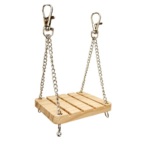 Interaktiver Käfig Hanging Swing Toy Für Kleine Haustiere Mit Dauerhaftem Haken Für Hamstervögel Und Aktives Kleines von Xinsheinelry