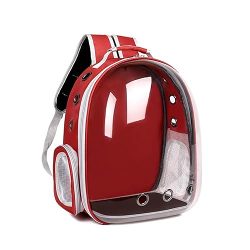 Xinyilau Abenteuerliche Ausflüge Werden mit diesem geräumigen und atmungsaktiven Haustier-Rucksack for Kinderspiel. Perfekt for kleine bis mittelgroße Haustiere.(Red) von Xinyilau