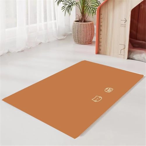 Futtermatte FüR Haustiere Hund Katze Futtermatten Futter Und Wasser Napfmatte Feeding Mat FüR Katzen Und Hunde Wassernapf wasserdichte Leicht Zu Reinigende Pet Carpet (Color 1,80x120 cm) von Xisnuient