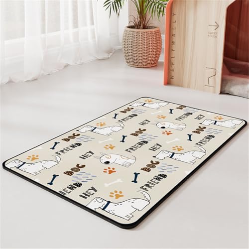 Silikon Wasserdicht Hund Und Katze Haustier FüTterung Matte rutschfeste Haustier FüTterung Mat Schnell Trocken Futtermatte Futternapf-Matte Hundenapfmatten Haustier-Teppich (40x60 cm,Color 2) von Xisnuient