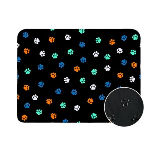 Wiederverwendbare Hundetrainingspads Waschbare Welpen-Trainingspads Super SaugfäHig Wasserdicht Urinierunterlagen FüR Welpen Alte Oder Inkontinente Hunde Hunde Auto Reisen (100x70 cm,Farbe 1) von Xisnuient