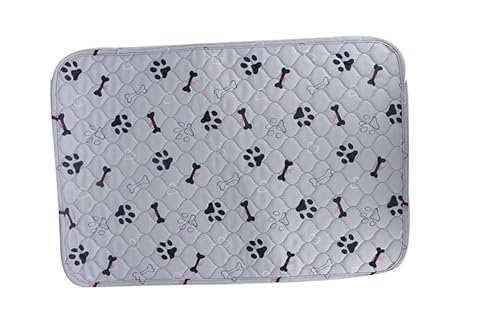 Xisnuient Haustier-Teppich Waschbare Pinkelpads Mat Für Hund Katze rutschfeste wasserdichte Hundematte Haustier Training Pads Für Wurfkiste Töpfchen Stubenreinheit Laufstall Kiste (50x70 cm,Grau) von Xisnuient