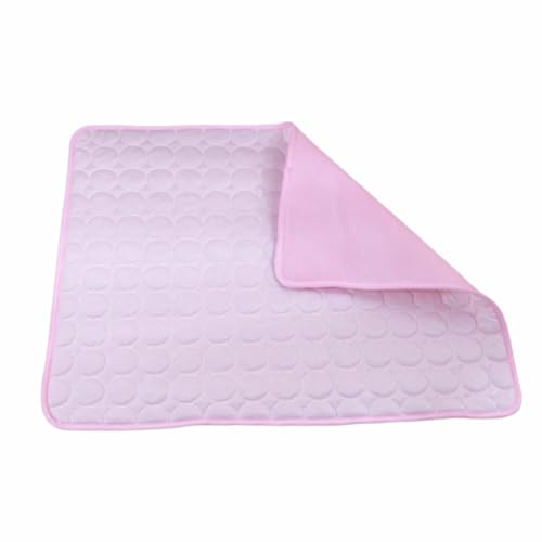 Xisnuient Selbstkühlende Hundematte Hundeboxen Und Schlafsofas Bevorzugt Von Katzenliebhabern Katzenstreu-Matte Sommer Haustier Kühlung Pad Teppich Für Hund Katze Kaninchenkäfige (40x30 cm,Rosa) von Xisnuient