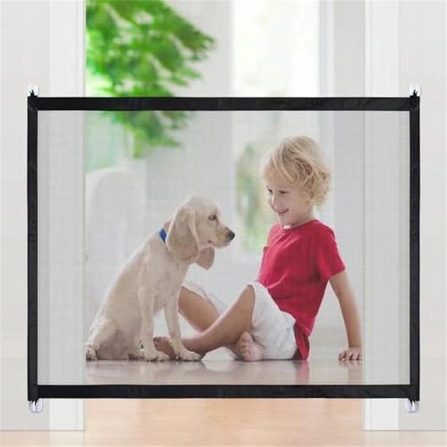 Xisnuient TüRschutzgitter Ohne Bohren Treppenschutzgitter Hund Absperrgitter Gate Treppenschutzgitter Hundeschutzgitter Hunde Katzen TüR Geeignet FüR Haustiere Babys Hundegitter (110x72 cm) von Xisnuient