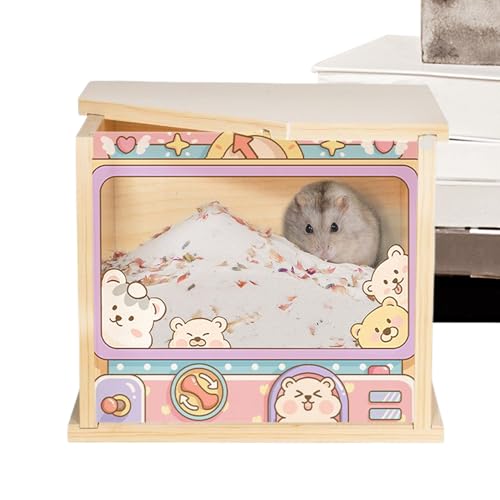 Xistuoz Hamster Sandbad Box - Hamster Staubbad Behälter - Sichtbarer Lebensraum Käfig Zubehör für Training Fütterung Baden Klettern Verstecken Xistuoz Hamster Sandbad Box - Hamster Staubbad Behälter - Sichtbarer Lebensraum Käfig Zubehör für Training Fütterung Baden Klettern Verstecken von Xistuoz