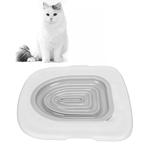 2 PCS abnehmbare Katzentoilette Training Kit für trainieren Sie Ihre Katze auf die Toilette, Universal Katzentrainer Katzentoilette Reinigung Hygienic Pet Supply (Weißes Tablett, von Xiuganpo