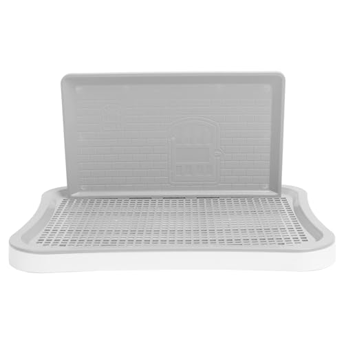 Hundetoiletten-Tablett, Abnehmbare Mesh Training Toilette Töpfchen Tray mit Wand Spalte, Pet Indoor Hundetraining Toilette für große kleine mittlere Haustiere, von Xiuganpo