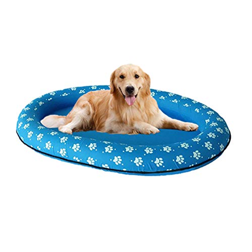 Xiuganpo PVC-Rohr aufblasbare Hund Pool Float Boot, Folding Pet Swimming Pool Floß für kleine große Hunde, 140 * 96cm, geeignet für Hunde unter 40kg, sicher mit Kühlung Löcher auf heißen von Xiuganpo