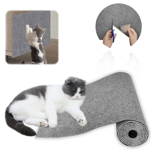 Xiujuers Kratzmatte Katze, kratzmatte Katze Wand, Kratzmatte Selbstklebend, Kratzschutz Sofa Katze, DIY Climbing Cat Scratcher, Katzen Kratzschutz, Katzenkratzmatte für Schützt Möbel e Sofa (30*200) von Xiujuers