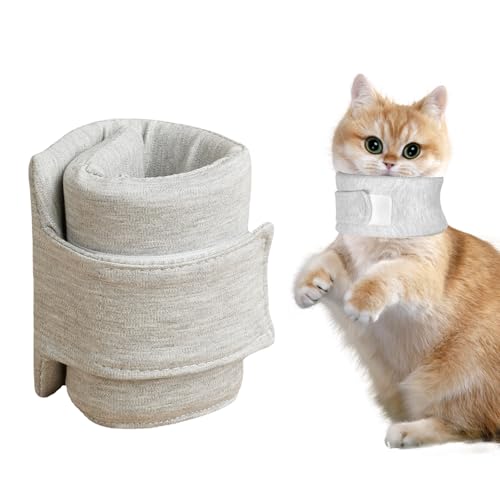 Halskrause Katze 16-22cm Einstellbarer Halskrause Katze Halsband für die Genesung von Haustieren nach Operationen Atmungsaktive Nackenstütze für kleine mittelgroße Hunde Kätzchen von XiyaxiVici