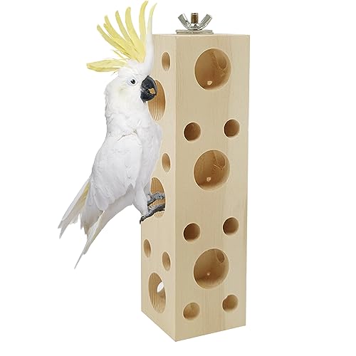 XiyaxiVici Kauspielzeug für Vögel Baumloch aus Holz Futtersuche Trainings Spielzeug Papageien Spielzeug Natürliche Holzblöcke Zubehör für Papageienkäfig 20x5,4x5,4 cm XiyaxiVici Kauspielzeug für Vögel Baumloch aus Holz Futtersuche Trainings Spielzeug Papageien Spielzeug Natürliche Holzblöcke Zubehör für Papageienkäfig 20x5,4x5,4 cm von XiyaxiVici
