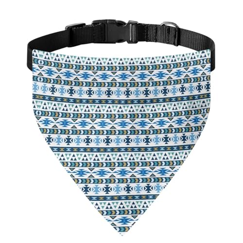 Xoenoiee Bandana für Hunde und Katzen, Retro-Aztekenmuster, wendbar, mit verstellbarer Schnalle, weiche Haustierbekleidung, Haustierkostüm, Dekoration, für kleine Haustiere von Xoenoiee