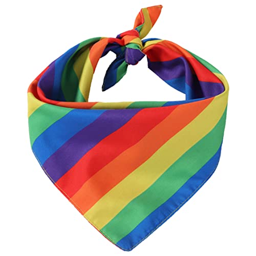 Gay Pride Bandanas, Regenbogen Bandanas, Kopftuch, Gay Pride Accessoire, Kostüm für Partyzubehör, 48 x 48 x 70 cm von Xoeryoy