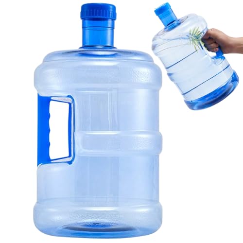 Wasserspender Flasche 7.5L Wasserkrug mit Griff transparenter Wasserbehälter mit Schrauben Lebensmittelqualität Haustier versiegelter tragbarer Wassertank für Haus im Haus im Haus im Freien im Freien von Xoeryoy