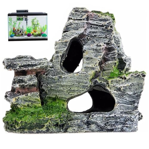Xoeryoy Aquariumhöhle, Harz Reptile Felsstein, 4, 3x2, 2x3.7 Simulation Felsenhöhle Versteck für Fischtank -Terrarium -Dekorschildkröten Eidechsen Schlangen Krabben, Krabbe Xoeryoy Aquariumhöhle, Harz Reptile Felsstein, 4, 3x2, 2x3.7 Simulation Felsenhöhle Versteck für Fischtank -Terrarium -Dekorschildkröten Eidechsen Schlangen Krabben, Krabbe von Xoeryoy