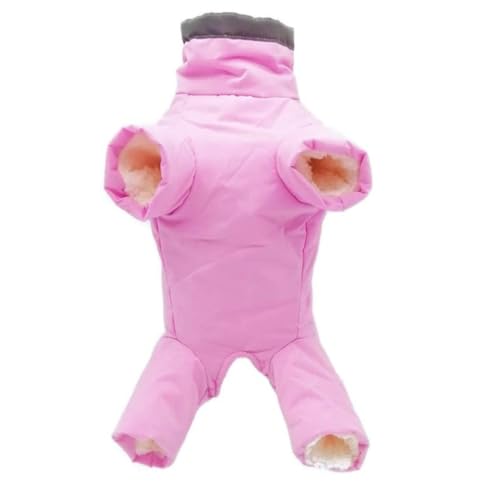 Xoeryoy Hundemantel wasserdichtes Haustier Winter Kleidung warme Jacke Fleece Gefütterte Mantel Haustier Jacke für Winter rosa S von Xoeryoy