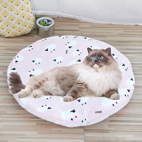 Xpnit Weiche, runde Hundematte, bequeme Haustierbett-Matte, Donut-Katzen-Schlafmatte, beruhigendes Kissen für kleine und mittelgroße Hunde und Katzen (XS 35–40 cm, B) von Xpnit