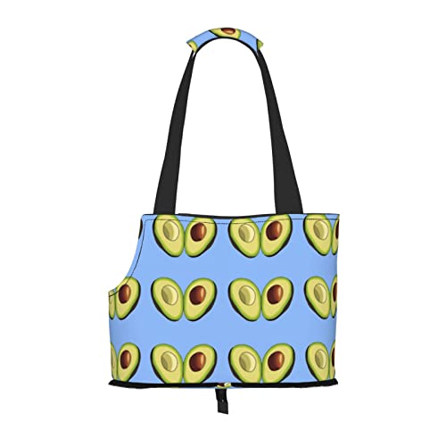 Avocado-Herz, weiche Seiten-Reise-Haustier-Tragetasche, Handtasche, tragbare kleine Haustier-Tragetasche, Umhängetasche von XqmarT