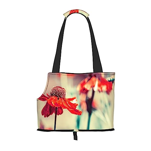 Blumenknospen-Blütenblätter, weiche Seiten-Reise-Haustier-Tragetasche, Handtasche, tragbare kleine Haustier-Tragetasche, Umhängetasche von XqmarT