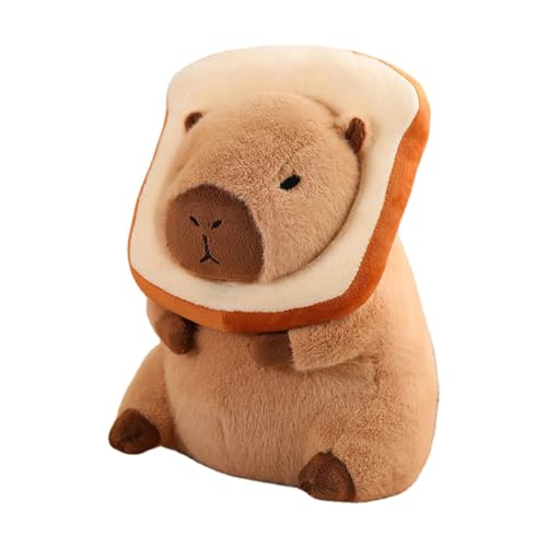 Xtauaguh Capybara Plüsch - Capybara Kuscheltiere Plüschkissen | Abnehmbare Kopfbedeckung, Capybara-Plüschkissen für Erwachsene, Kinder und Mädchen, weiches und kuscheliges Tierspielzeug von Xtauaguh