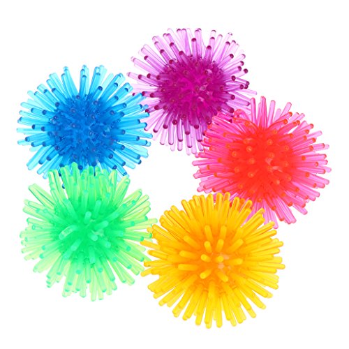 XuQiZZpp 5 x bunte Kauspielzeuge für Katzen, flexibler Ball für Katzen für Kätzchen, Kauspaß, Blumenball von XuQiZZpp